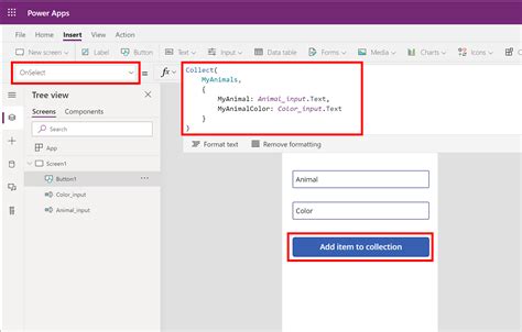 Force textinput a dot after every alphabet. . Powerapps add text input to collection